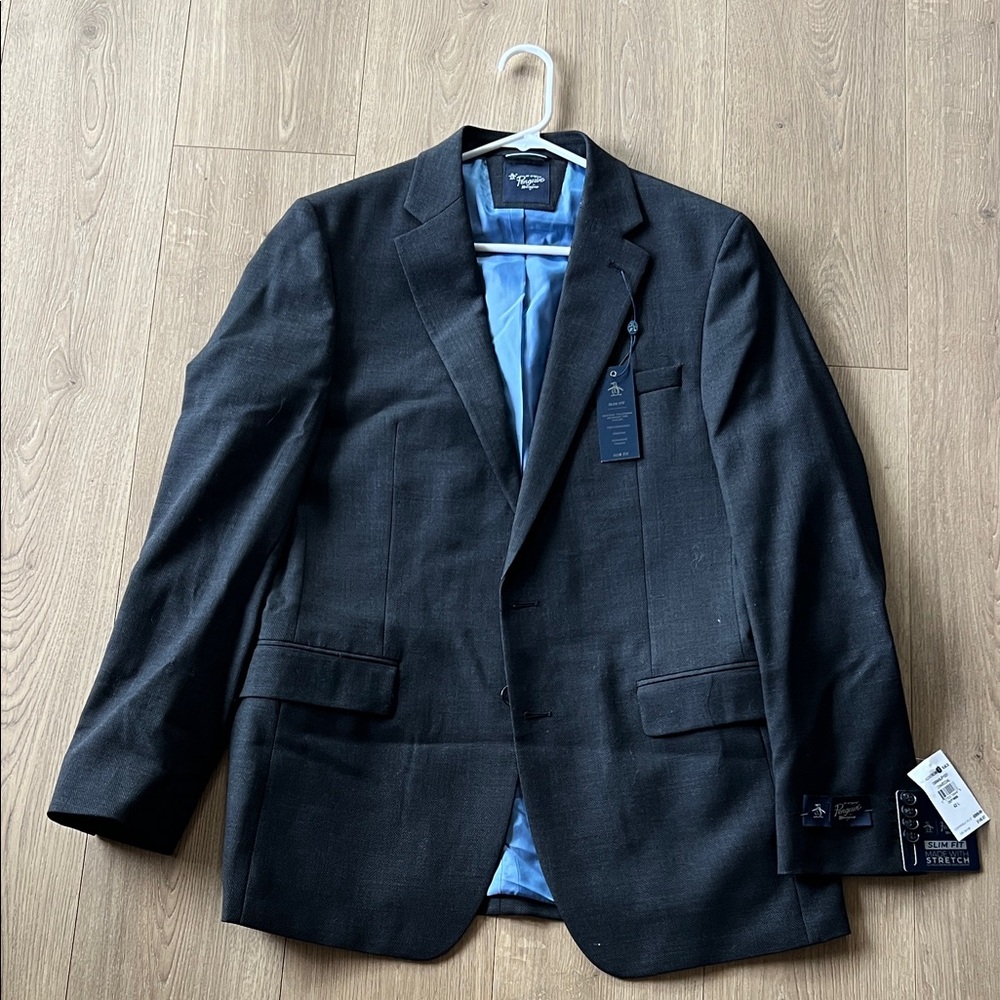 Men's Charcoal Penguin Suit Blazer